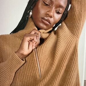 Everlane The Half-Zip Sweater in Luxe Merino